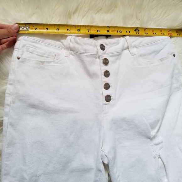 High Rise Ludlow Skinny Button Fly Distressed Jean - Picture 10 of 12